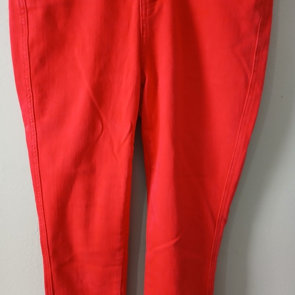 Judy Blue Women's High Rise Tummy Control Size 3/26 Skinny Jeans Red Pockets - Picture 3 of 16